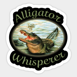 Alligator Whisperer Sticker